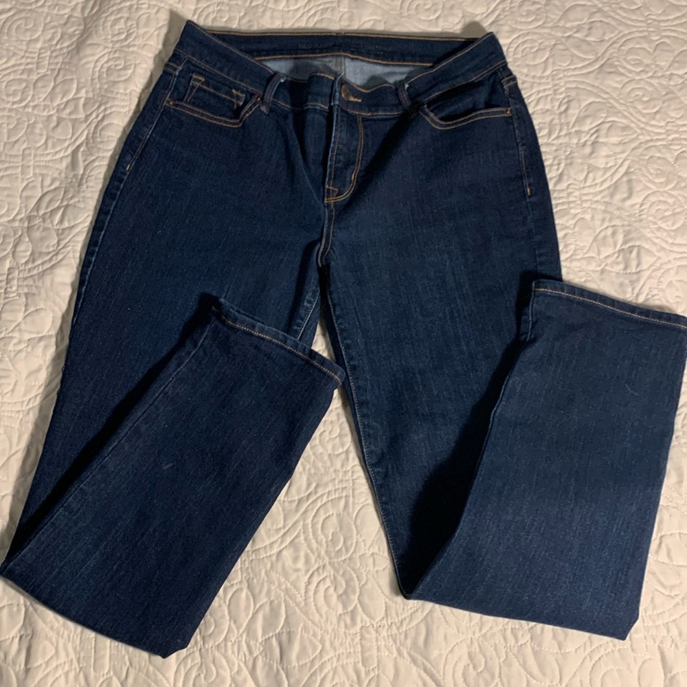 Old Navy dark denim curvy straigt leg jeans size 6 Short